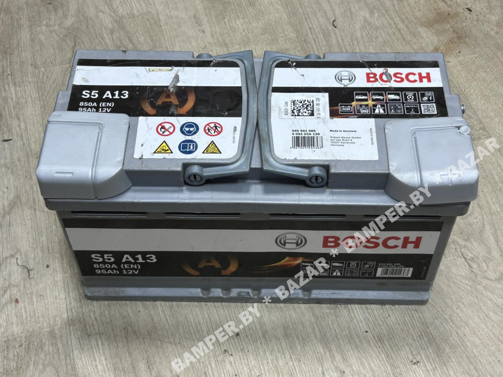 Аккумулятор BOSCH 95Ah 850A AGM