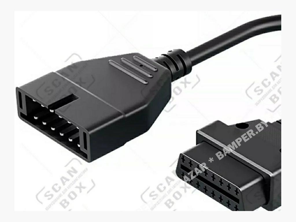 Переходник GM 12 pin - 16 pin OBD2