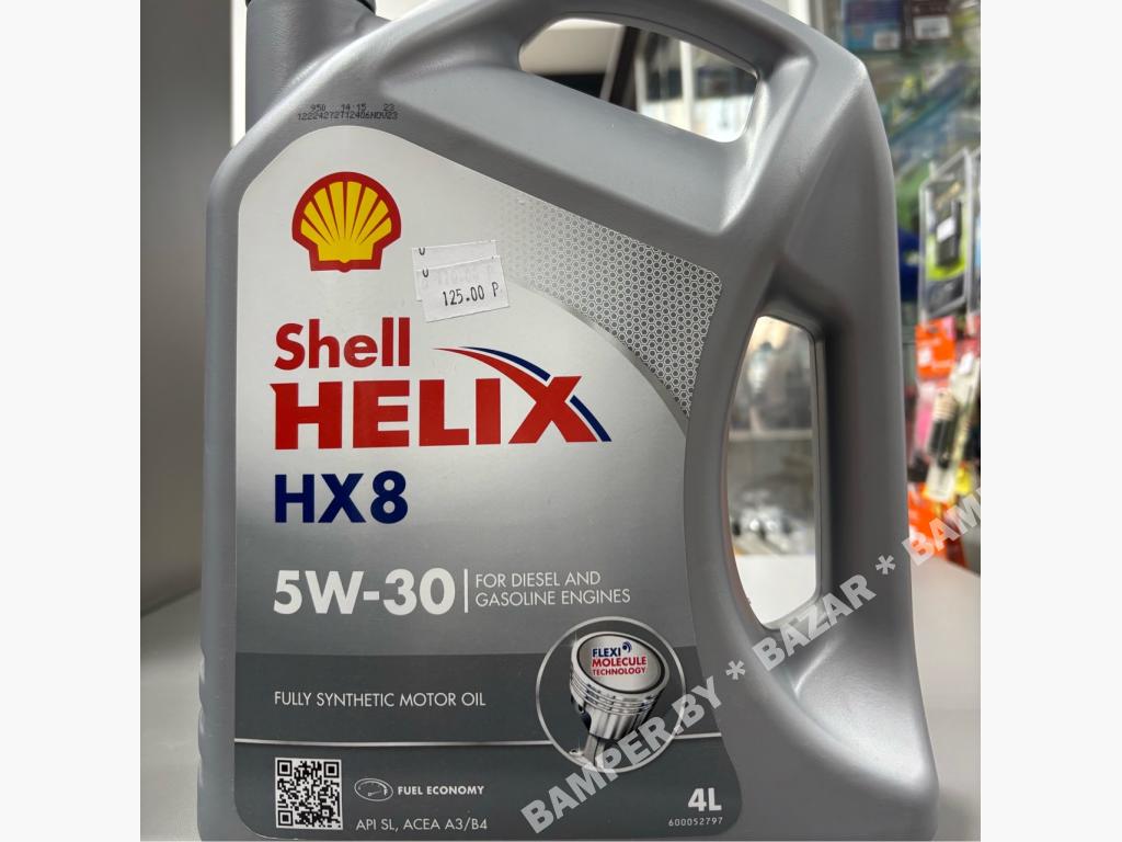 Масло моторное Shell Helix, 5W-30, 4 л