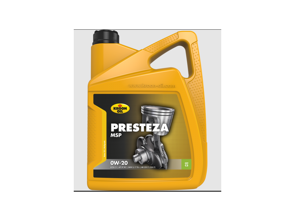 Масло моторное Kroon Oil Presteza MSP, 0W-20, 5 л