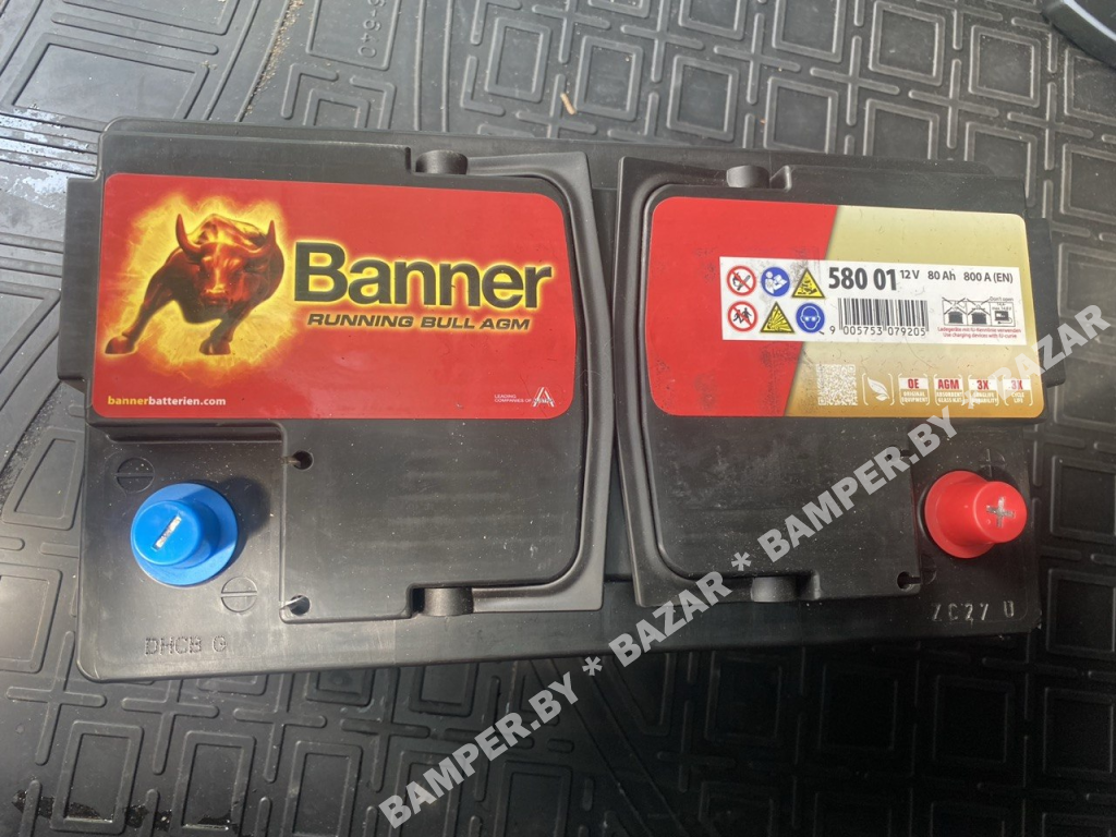 Аккумулятор Banner 580 0112V 80A 900 A(E3) RUNning Bull aGM